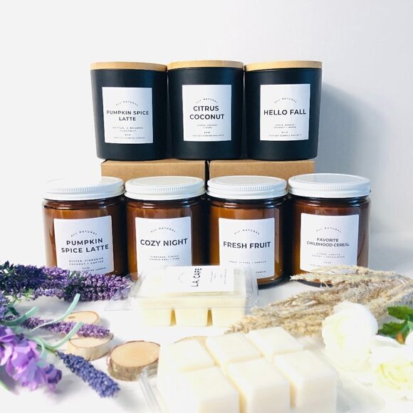 NWT 100% Natural Soy Wax Refreshing Citrus Candle 8.5 oz - Picture 2 of 3